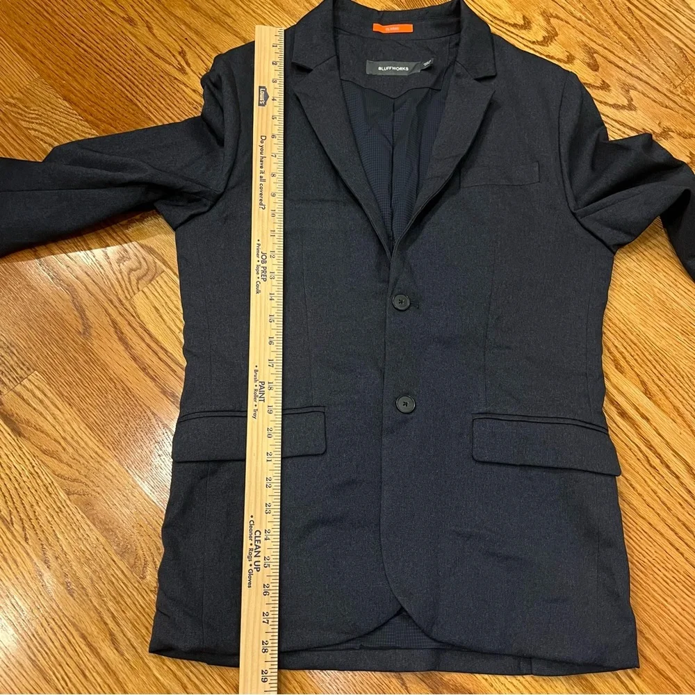 Bluffworks Gramercy Blazer Suit Sport Jacket Unstructured Navy Blue Men’s 36R